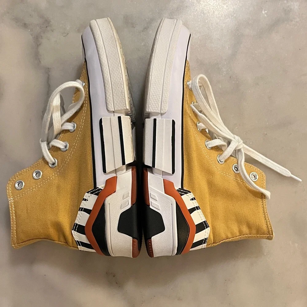 Converse CPX70 Classic Platform Mustard High-Top Sneakers - Picture 8 of 9